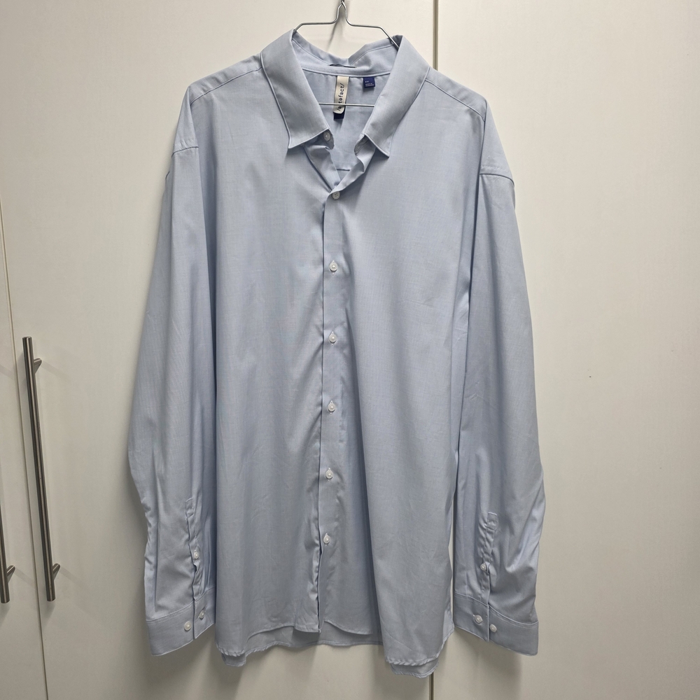 Elegant Sky Blue Men's Dress Shirt